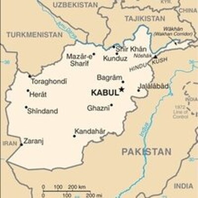 map of afghanistan