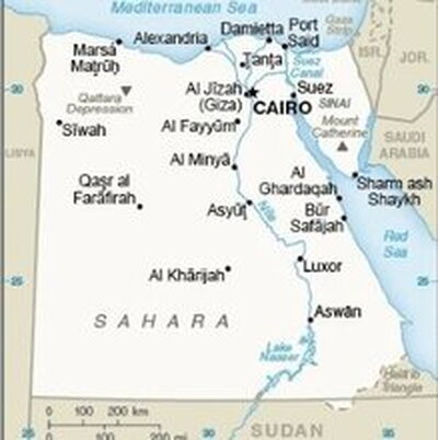 map of egypt